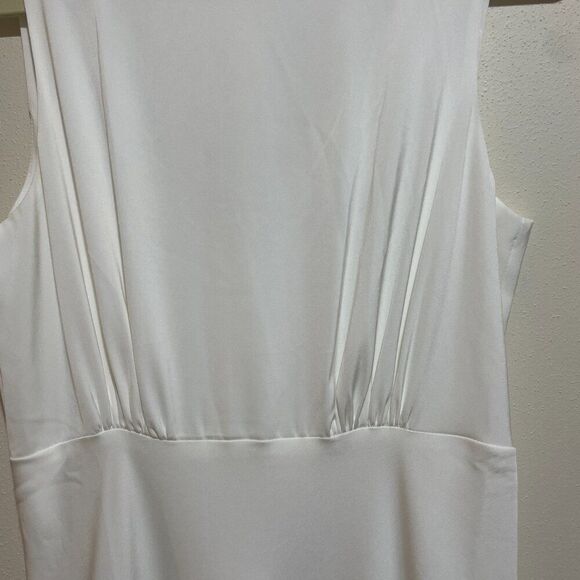 Baltic Born Sz L Molly Mod White Maxi Dress Elegant Timeless Classic Formal - Picture 4 of 11